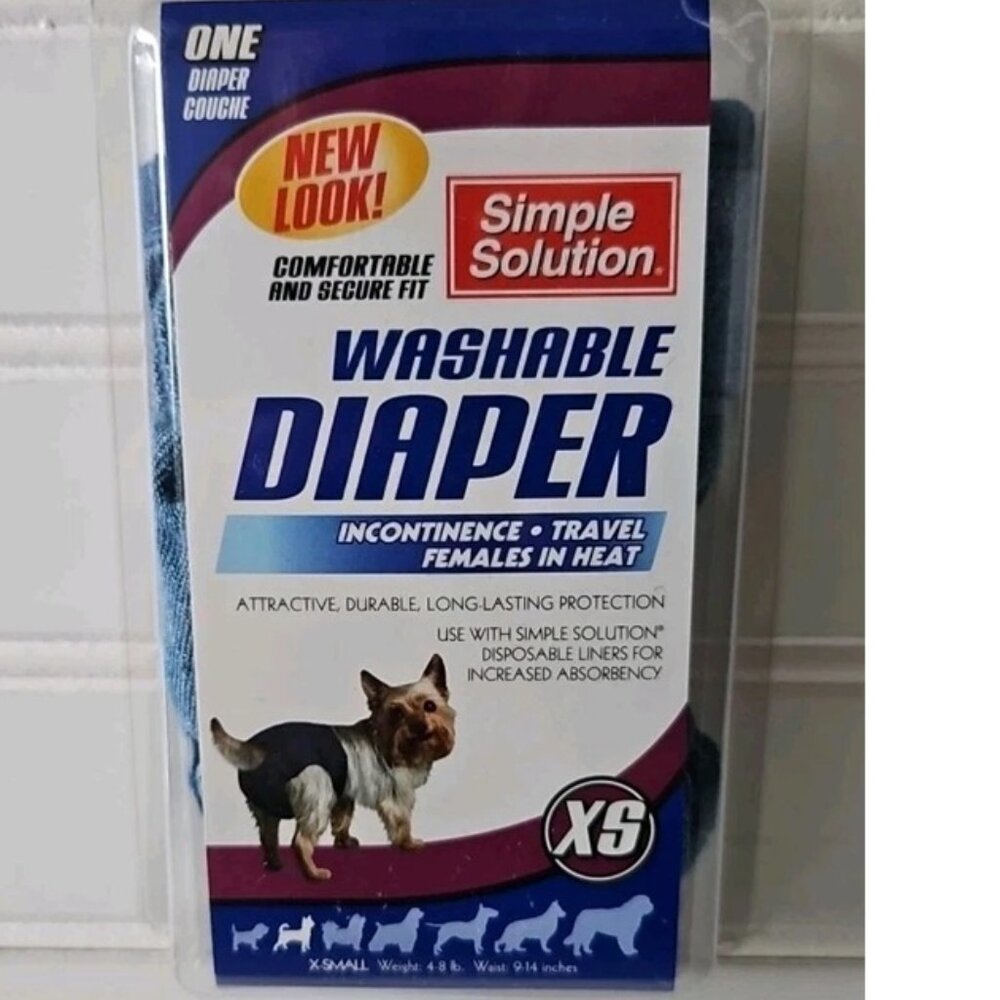 Simple Solution Washable Diapers, Extra Small (XS) BLUE JEAN NEW